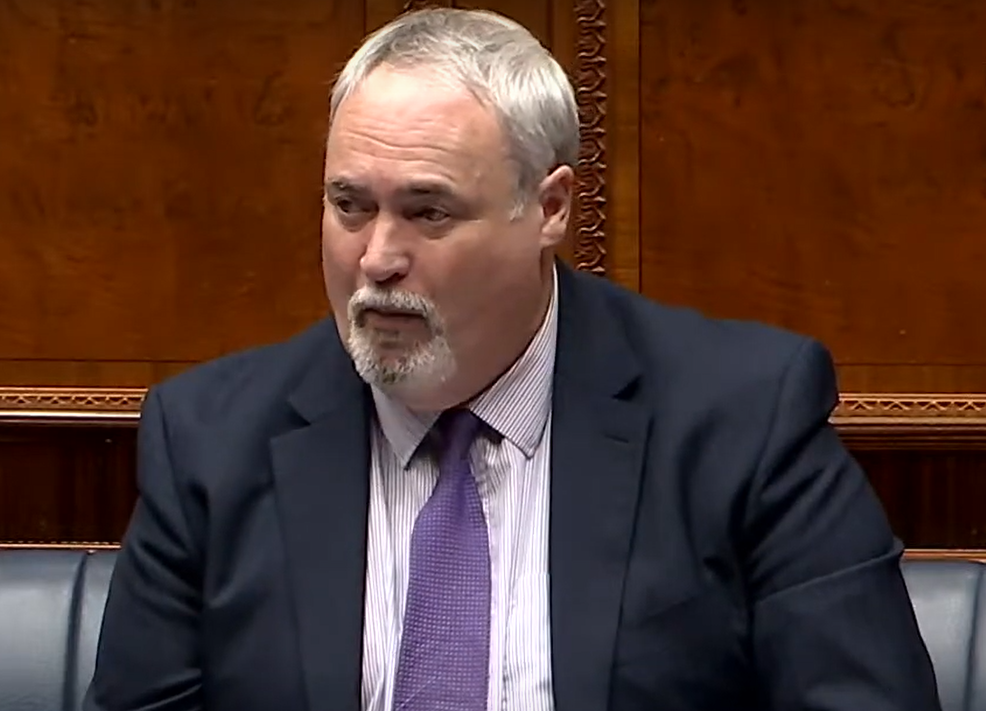 Colm Gildernew MLA debating EU funding for the community and voluntary sector