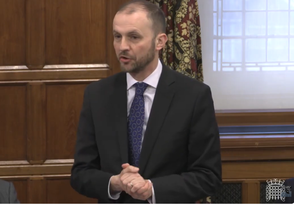 Image shows  Stephen Gethins, MP standing during a  Westminster Hall debate on the ‘Impact of the 2016 EU membership referendum on the UK’.    