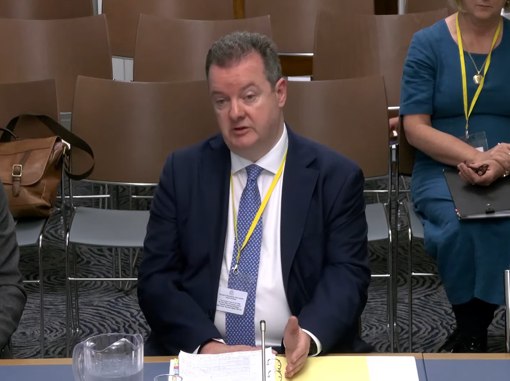 Kieran Donoghue, chief executive of Invest NI, giving evidence to the Committee for the Economy