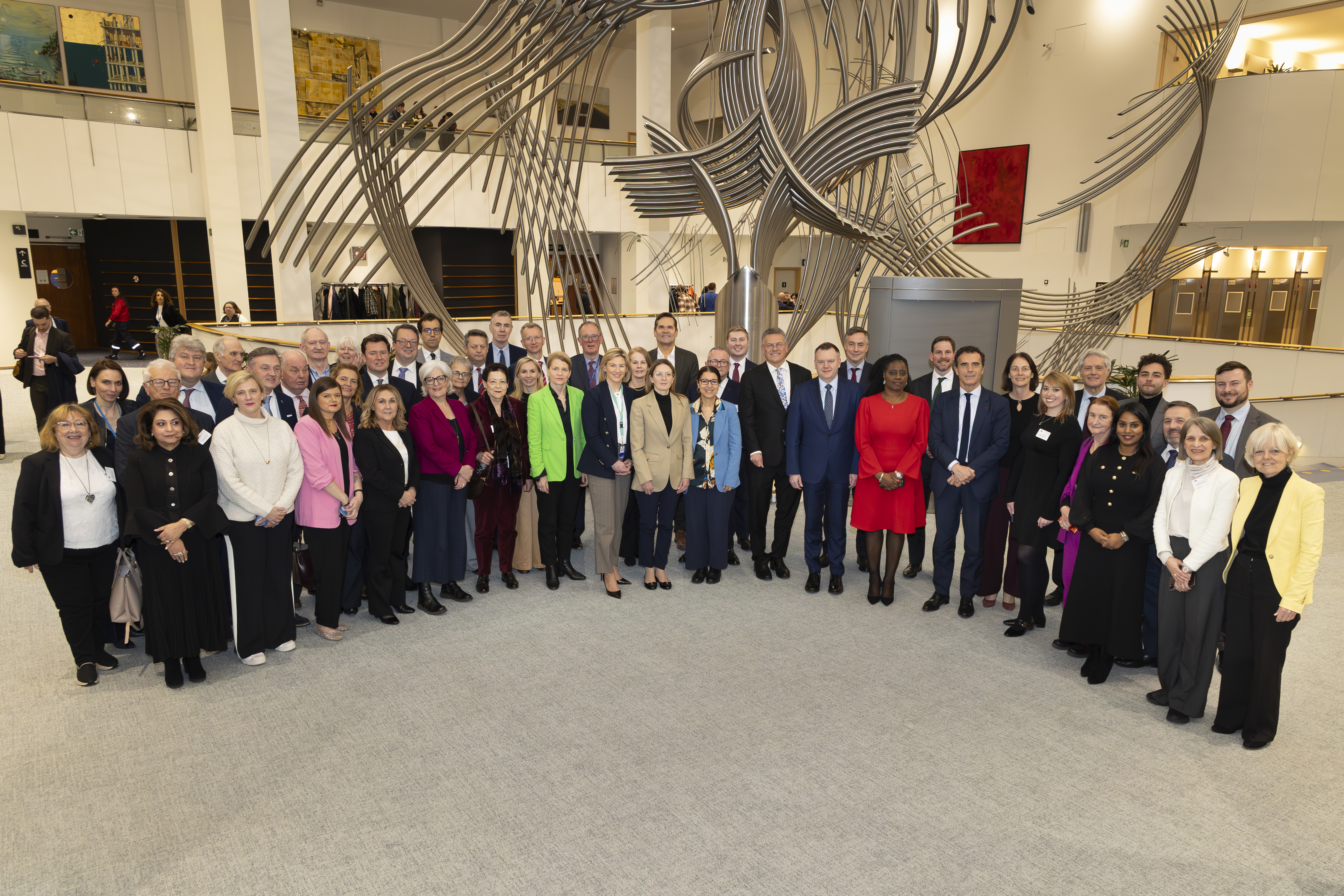 image shows participants at the seventh EU-UK Parliamentary Partnership Assembly (PPA) was held in the European Parliament in Brussels on 16-17 March 2026.