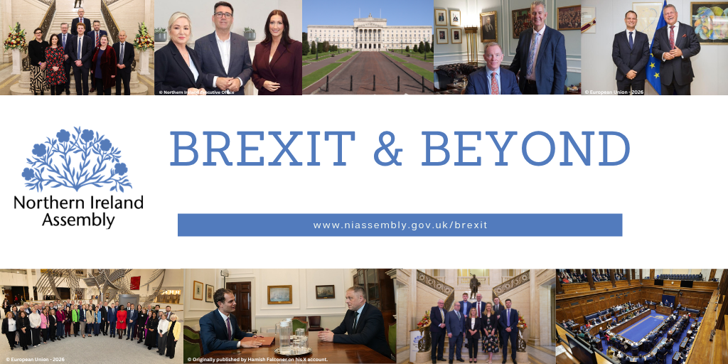 Brexit and beyond headline banner - with photographs 