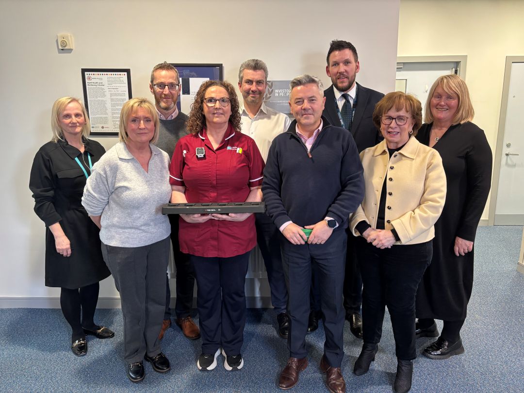 Members of the Committee for Health with staff at Antrim Area Hospital