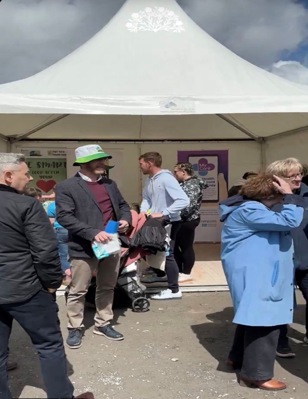 Pictured: MyCare stand