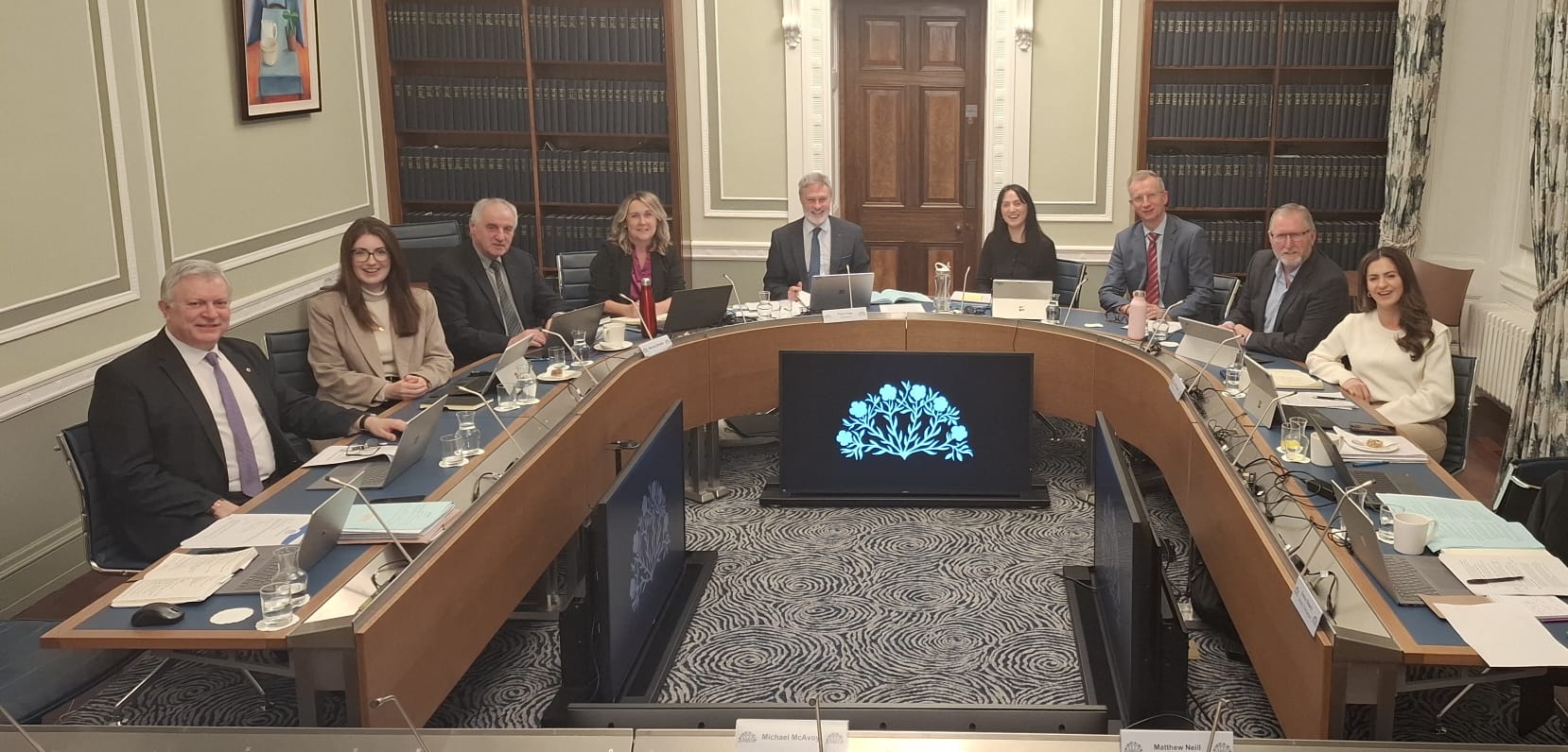 The Justice Committee meeting to deliberate on the Justice Bill.