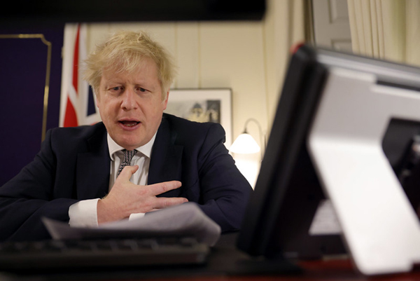 Boris Johnson speaks with Ursula von der Leyen. Source: Pippa Fowles / No 10 Downing Street