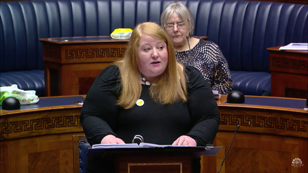 Justice Minister Naomi Long answered questioned on cross-border cooperation post-Brexit | Source: NI Assembly