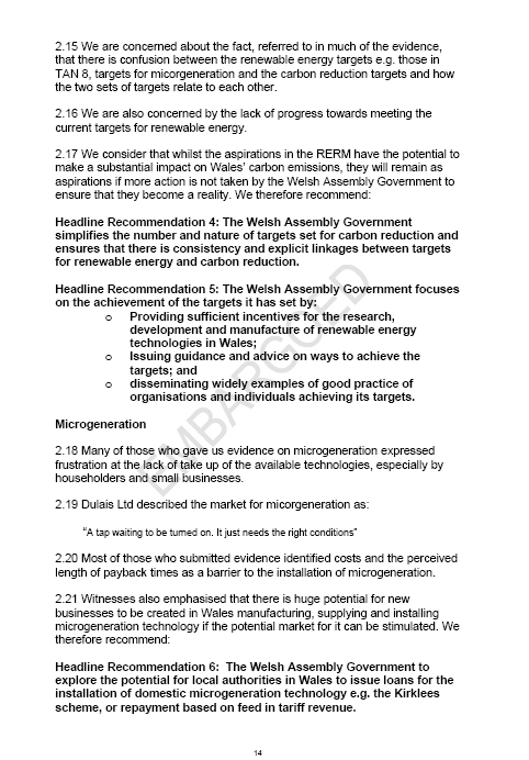 Sustainability Committee’s Energy Report