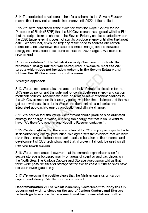 Sustainability Committee’s Energy Report