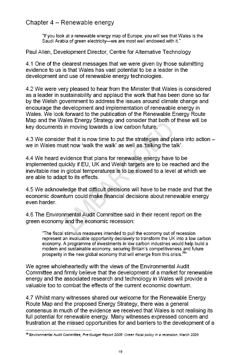 Sustainability Committee’s Energy Report