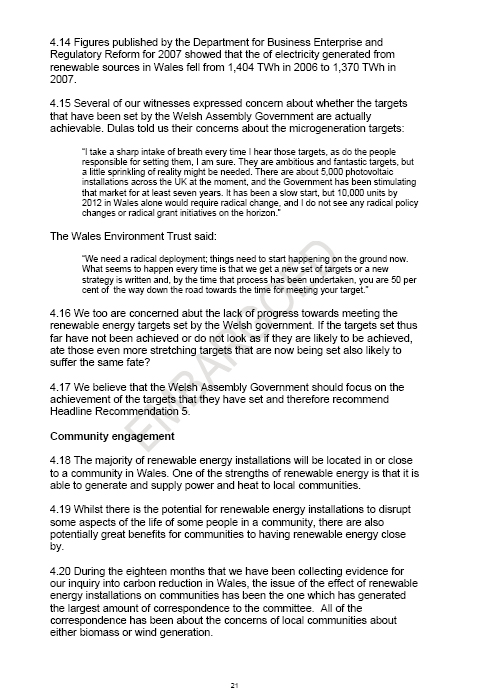 Sustainability Committee’s Energy Report