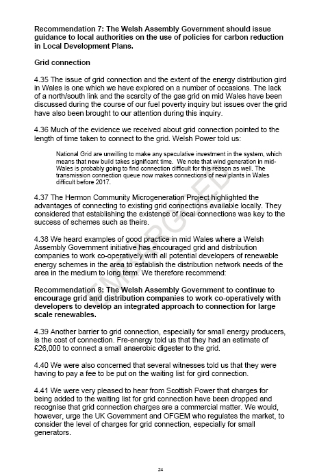 Sustainability Committee’s Energy Report