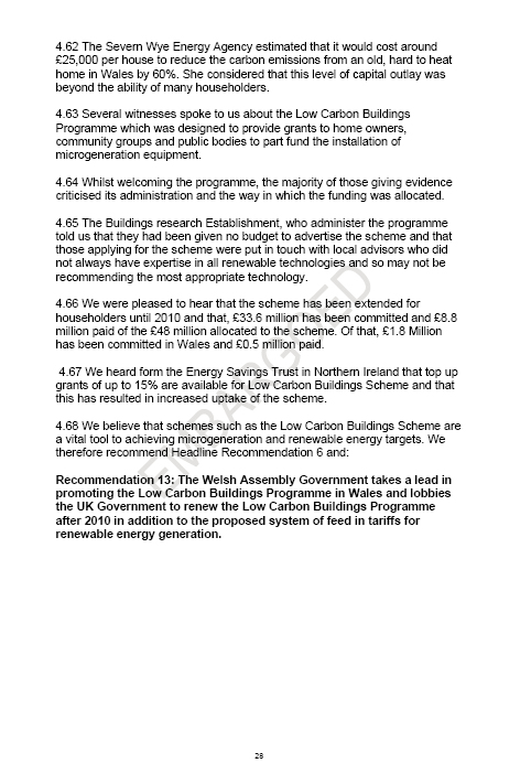 Sustainability Committee’s Energy Report