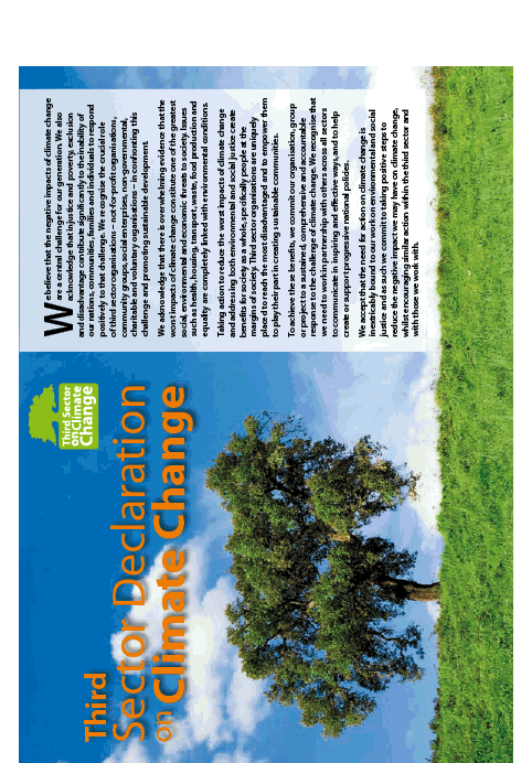 Third Sector Declaration on Climate Change