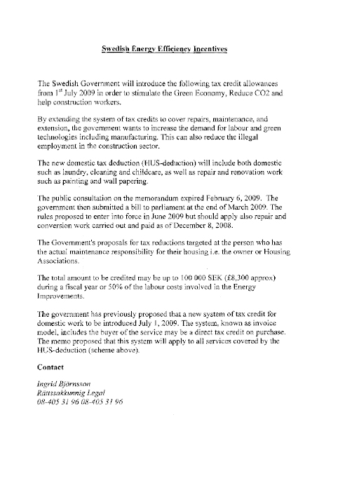 Further information from CTS Projects Ltd