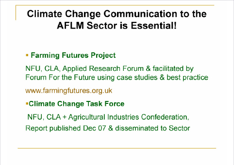 Environment Committee Visit to Climate Change Unit Power Point Presentation