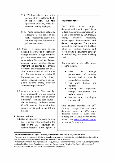 Sustainable Development Commission’s 'Green New Deal Papers
