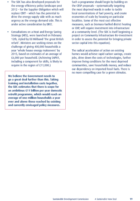 Sustainable Development Commission’s 'Green New Deal Papers