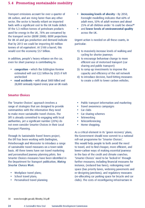 Sustainable Development Commission’s 'Green New Deal Papers