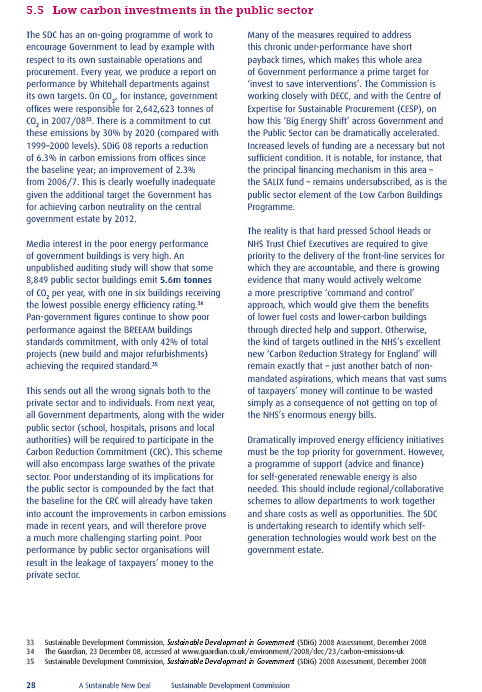 Sustainable Development Commission’s 'Green New Deal Papers
