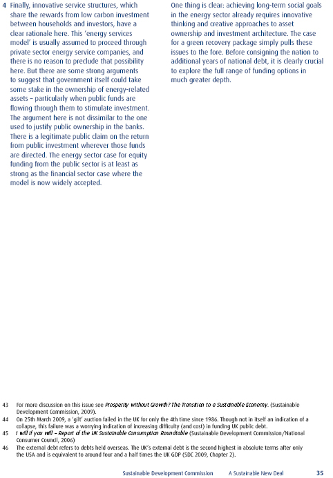 Sustainable Development Commission’s 'Green New Deal Papers