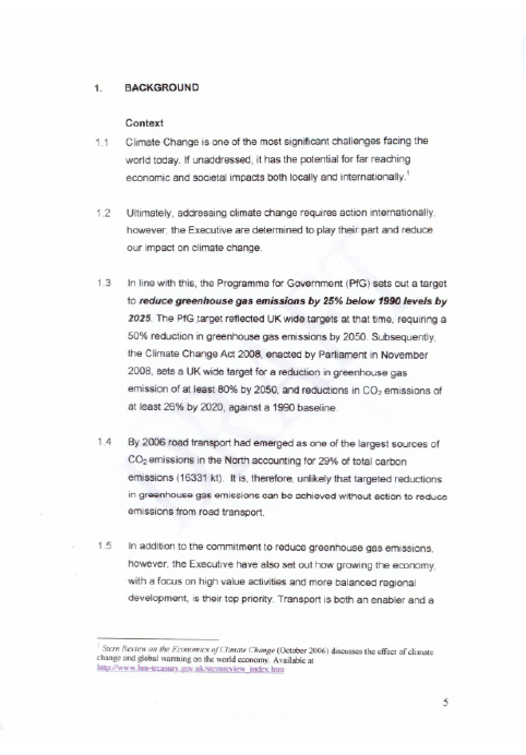 Greenhouse Gas Emissions Report