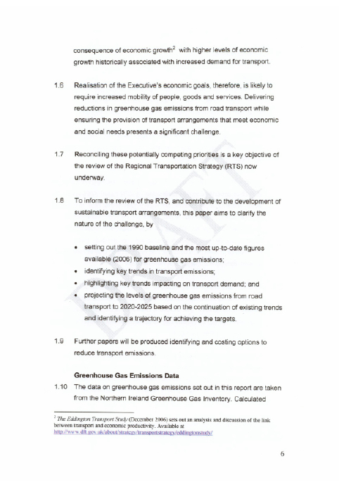 Greenhouse Gas Emissions Report