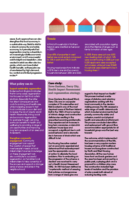 Belfast Healthy Cities - Healthy Places - Strong Foundations