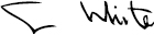 Cathie White Signature