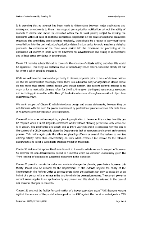 Development Planning Partnership Submission to the Planning Bill