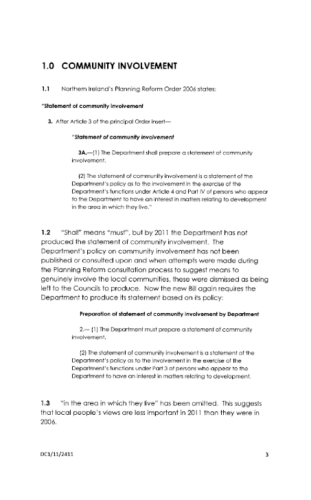 Ministerial Advisory Group Submission to the Planning Bill