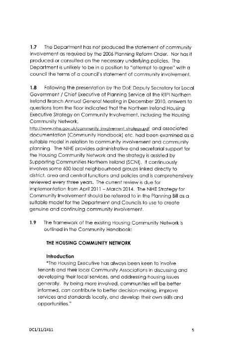 Ministerial Advisory Group Submission to the Planning Bill