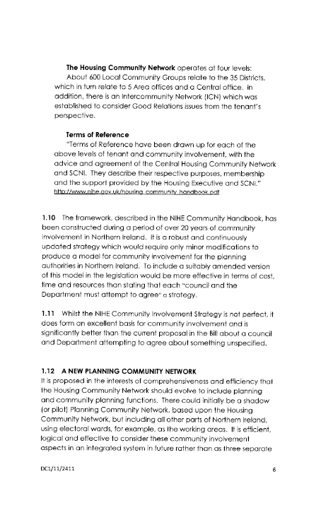 Ministerial Advisory Group Submission to the Planning Bill