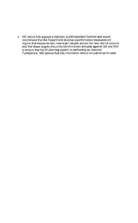 Northern Ireland Electricity Submission to the Planning Bill
