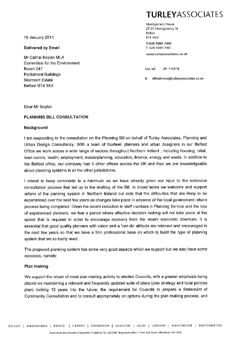 Turley Associates Submission to the Planning Bill