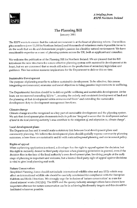 Royal Society for the Protection of Birds (RSPB) submission