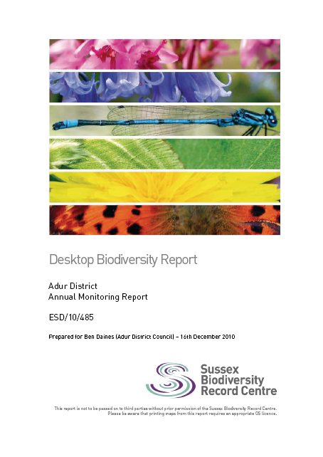 Annual Monitoring Report Example - Adur District Council