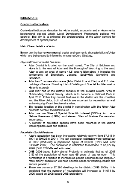 Annual Monitoring Report Example - Adur District Council