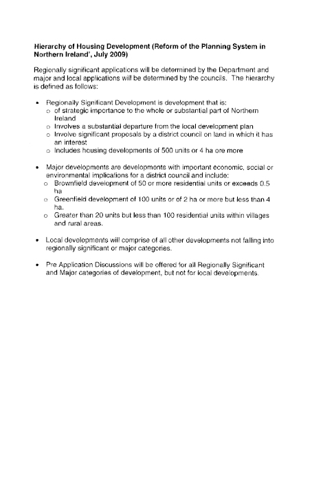 Northern Ireland Housing Executive Supplementary Information