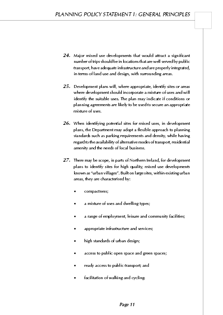 Planning Service PPS1 - General Principals