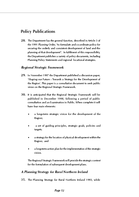 Planning Service PPS1 - General Principals