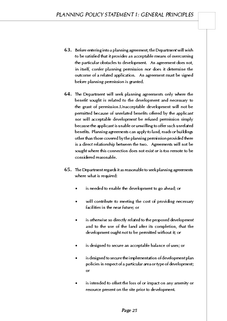 Planning Service PPS1 - General Principals