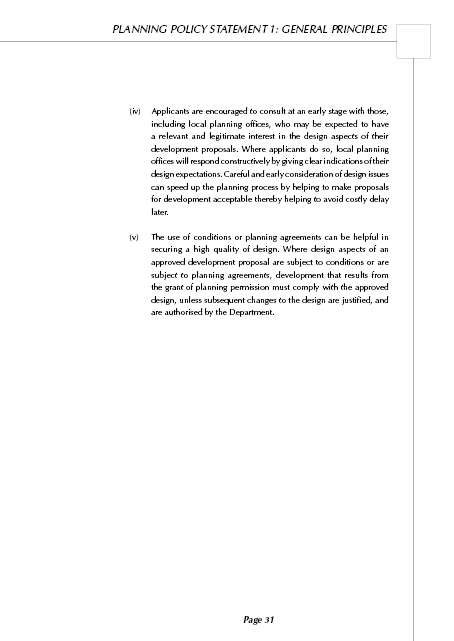 Planning Service PPS1 - General Principals