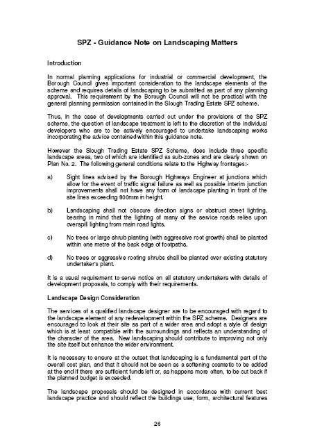 Simplified Planning Zone Scheme - Slough Trading Estate