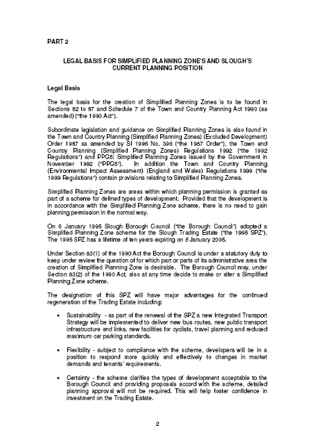 Simplified Planning Zone Scheme - Slough Trading Estate
