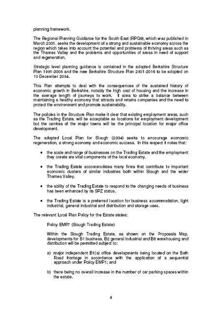 Simplified Planning Zone Scheme - Slough Trading Estate