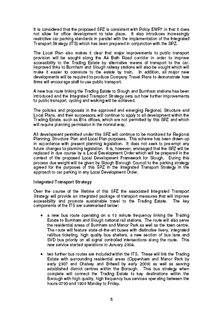 Simplified Planning Zone Scheme - Slough Trading Estate