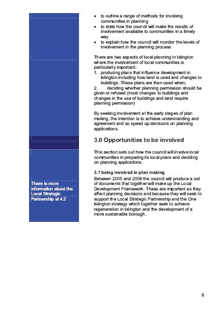 Islington’s Statement of Community involvement