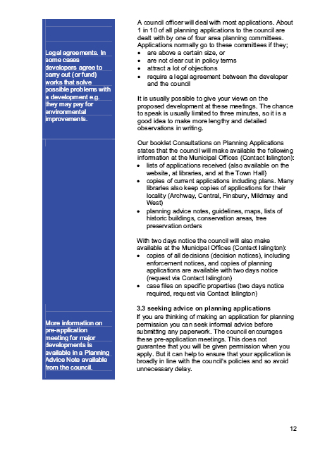 Islington’s Statement of Community involvement