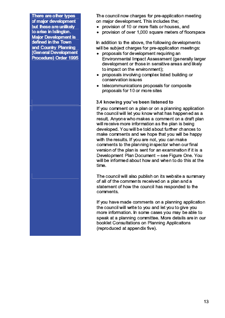 Islington’s Statement of Community involvement