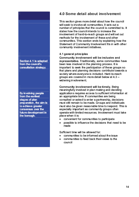 Islington’s Statement of Community involvement